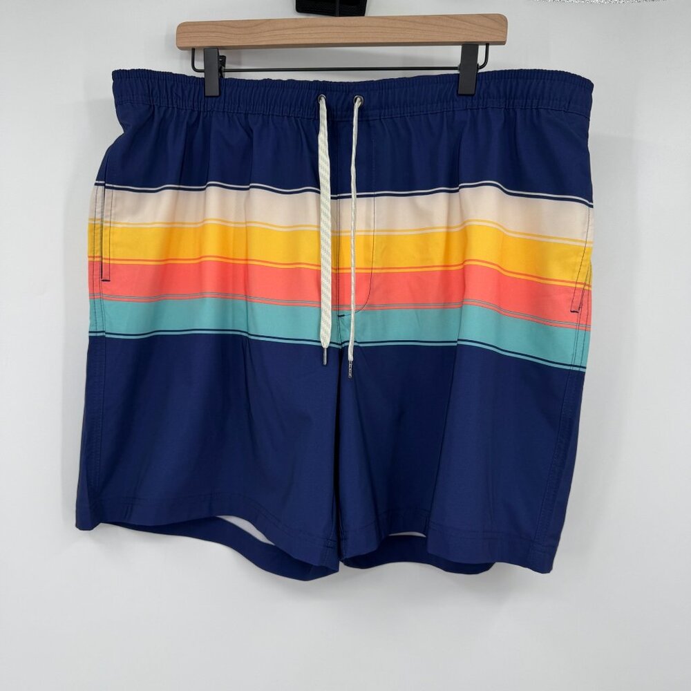 Sonoma  Printed Full Elastic-Waistband Swim Trunks mens size XXL NWT